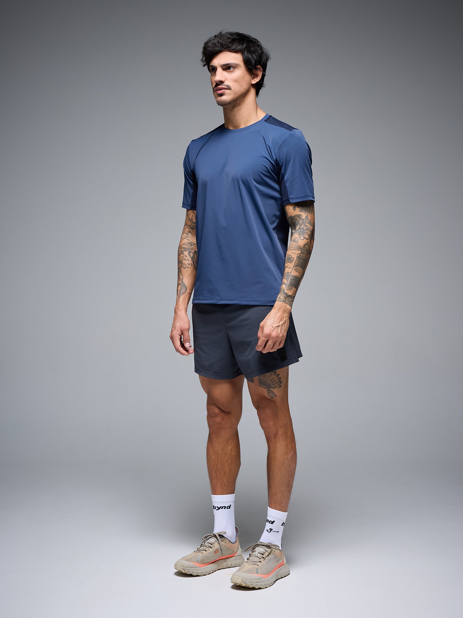 BYND OSAKA T-SHIRT - BLUE STEEL