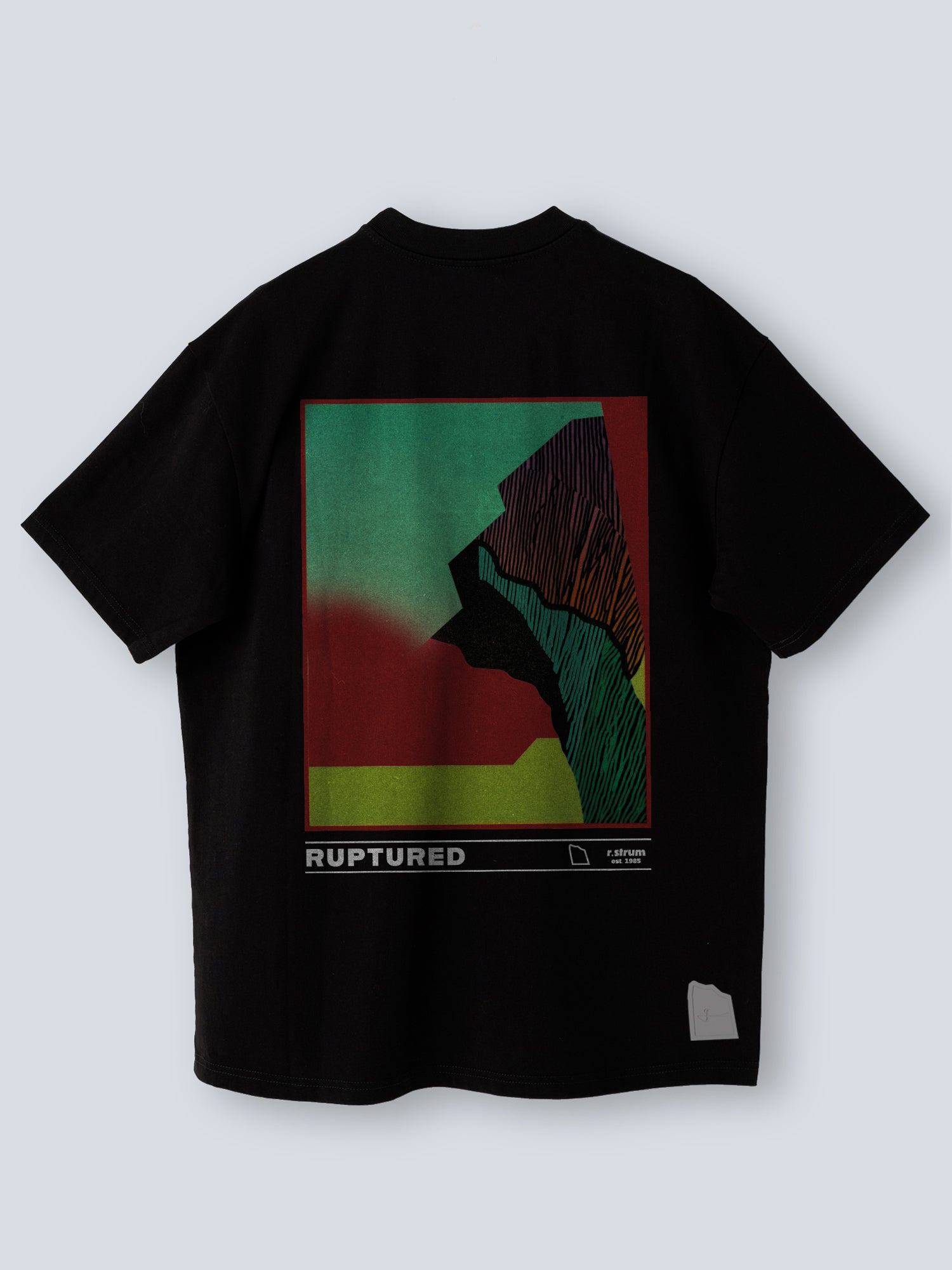 R.STRUM x GIVELO OVERSIZED COTTON TEE - BLACK