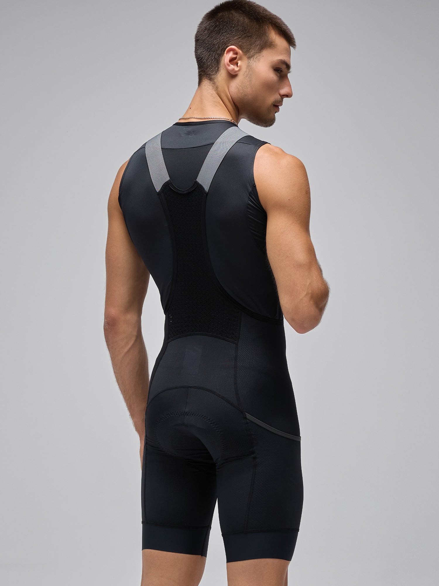 MEN'S MC CARGO BIB SHORTS - BLACK