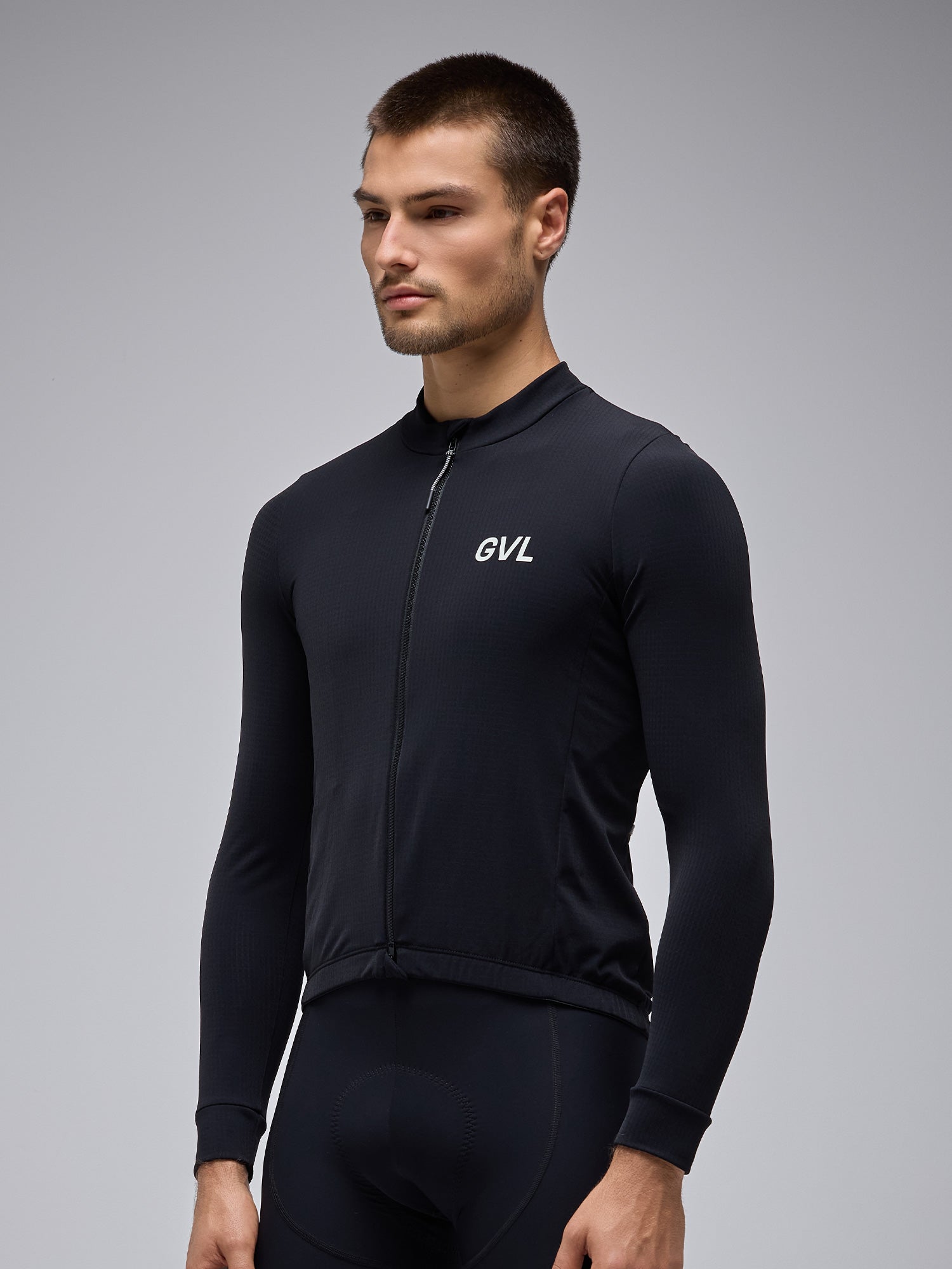 MODERN CLASSIC LS THERMAL GRID JERSEY - BLACK