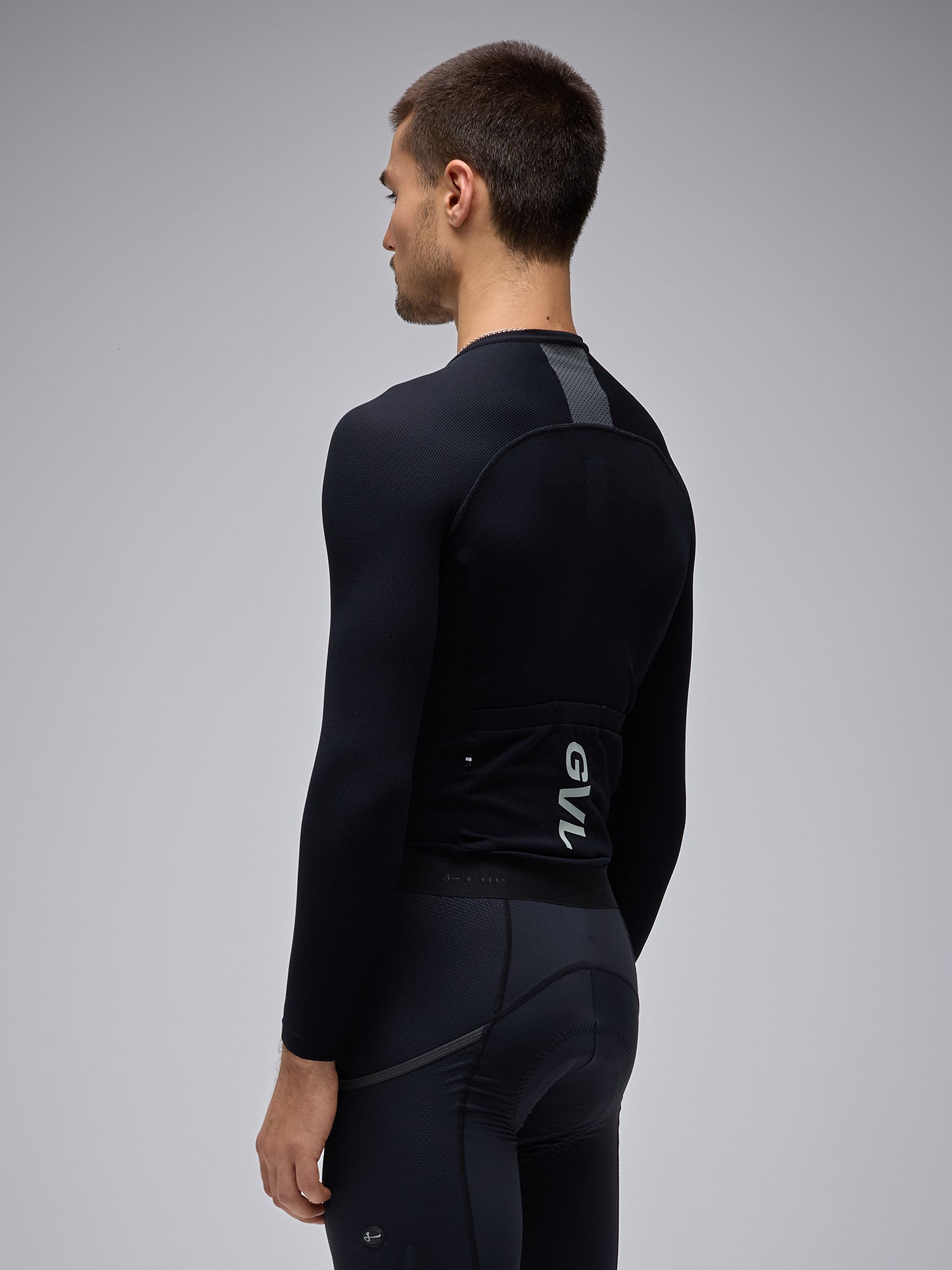 MODERN CLASSIC WAFFLE LS JERSEY - BLACK