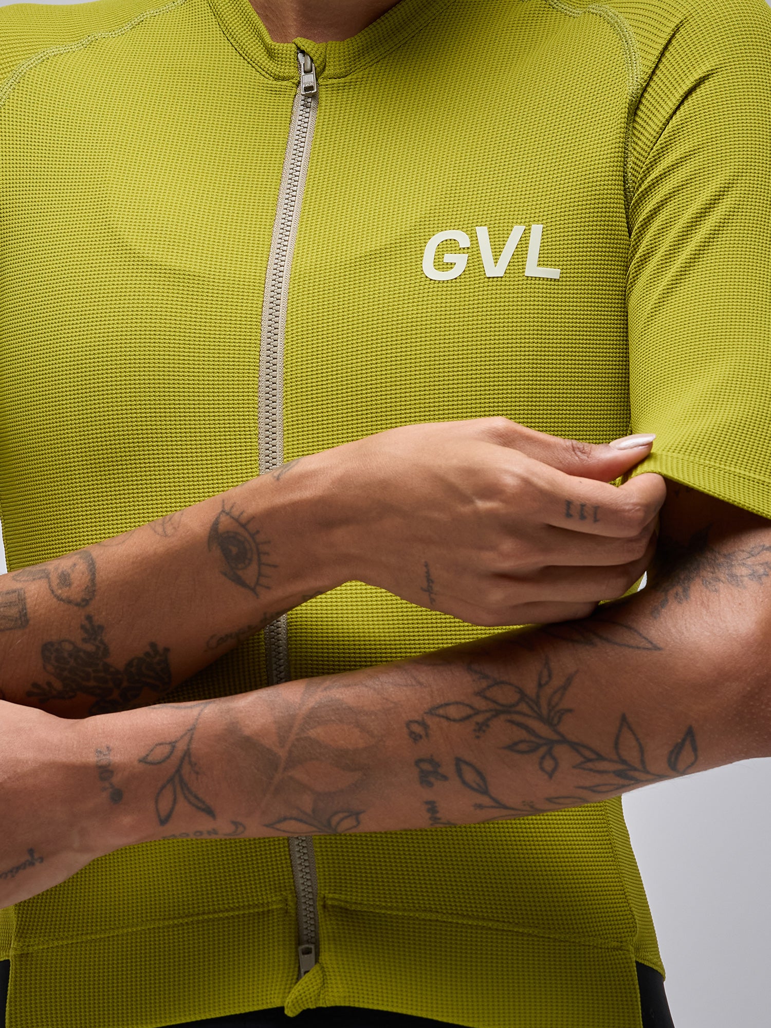 MODERN CLASSIC WAFFLE SS JERSEY - EVERGREEN