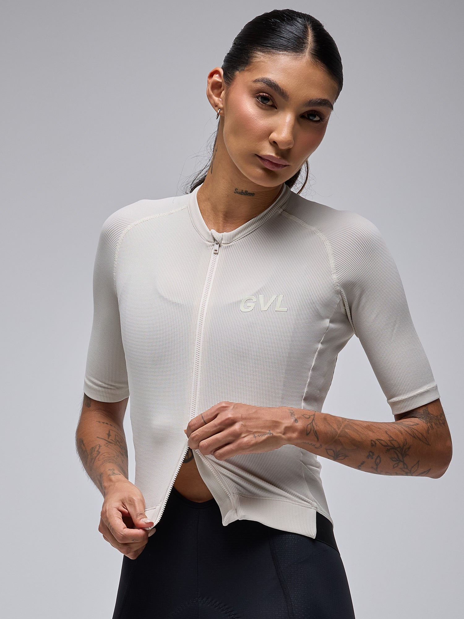 MODERN CLASSIC WAFFLE SS JERSEY - MOON