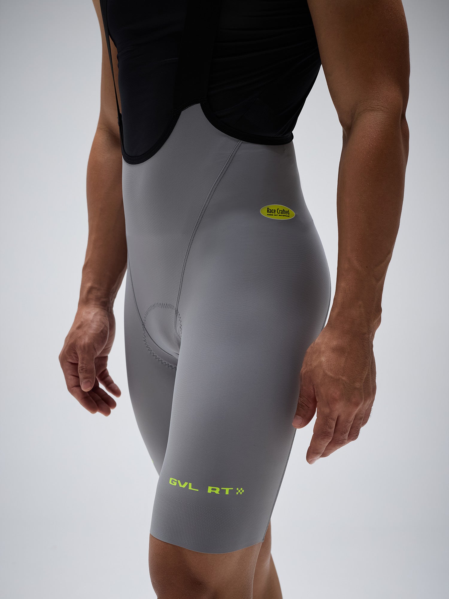 MEN’S GVL RT HD PRO 2.0 BIB SHORTS - LIGHT GREY