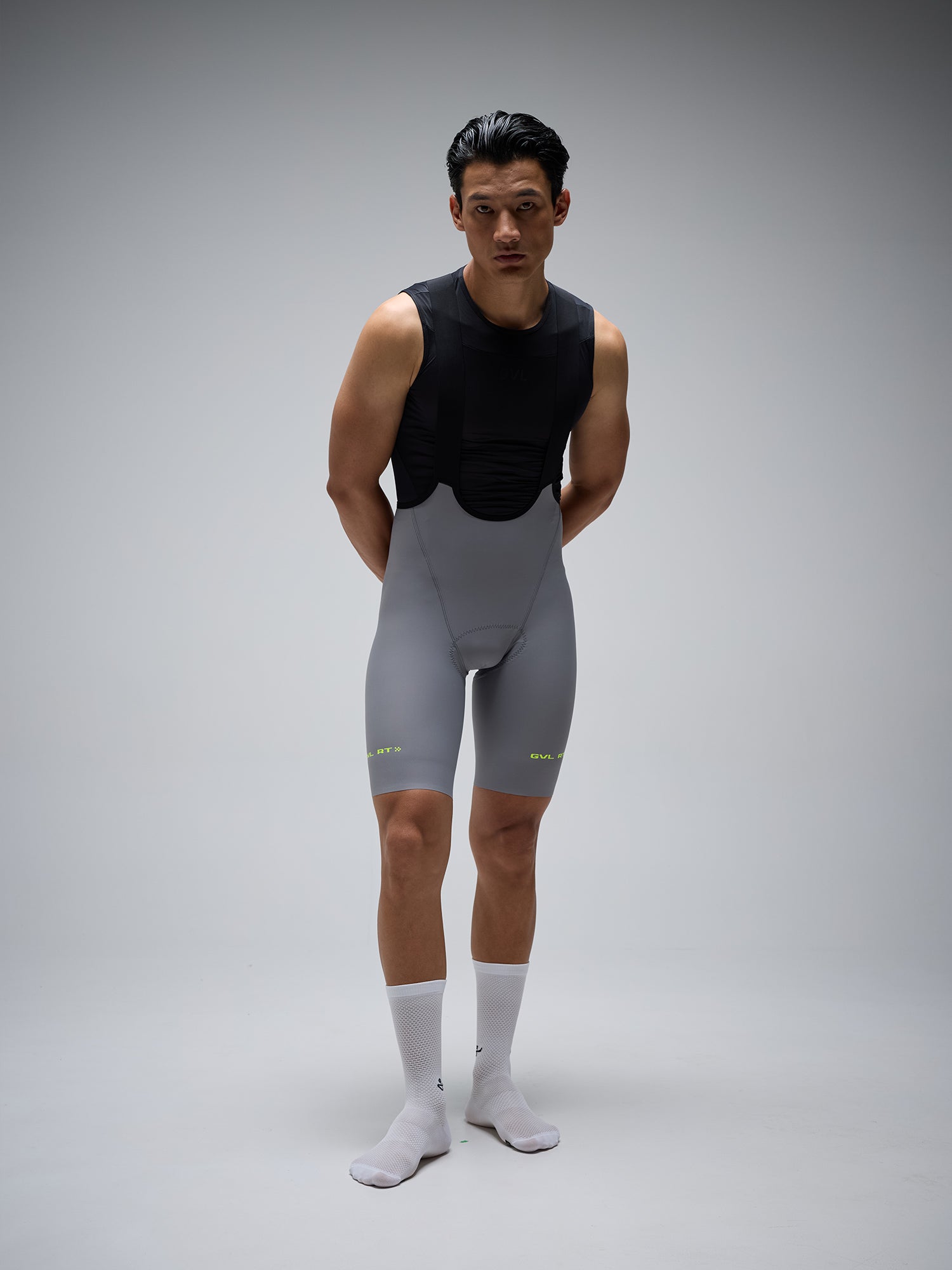 MEN’S GVL RT HD PRO 2.0 BIB SHORTS - LIGHT GREY