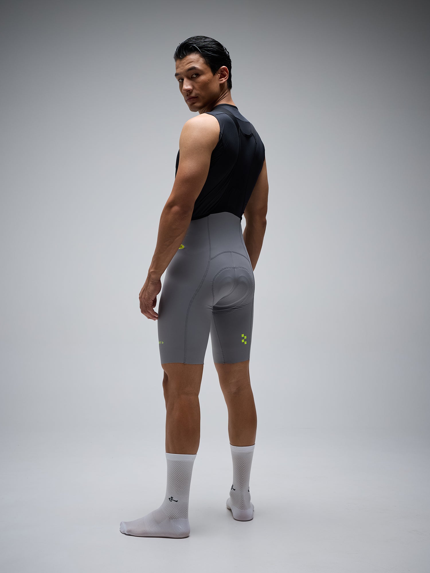 MEN’S GVL RT HD PRO 2.0 BIB SHORTS - LIGHT GREY