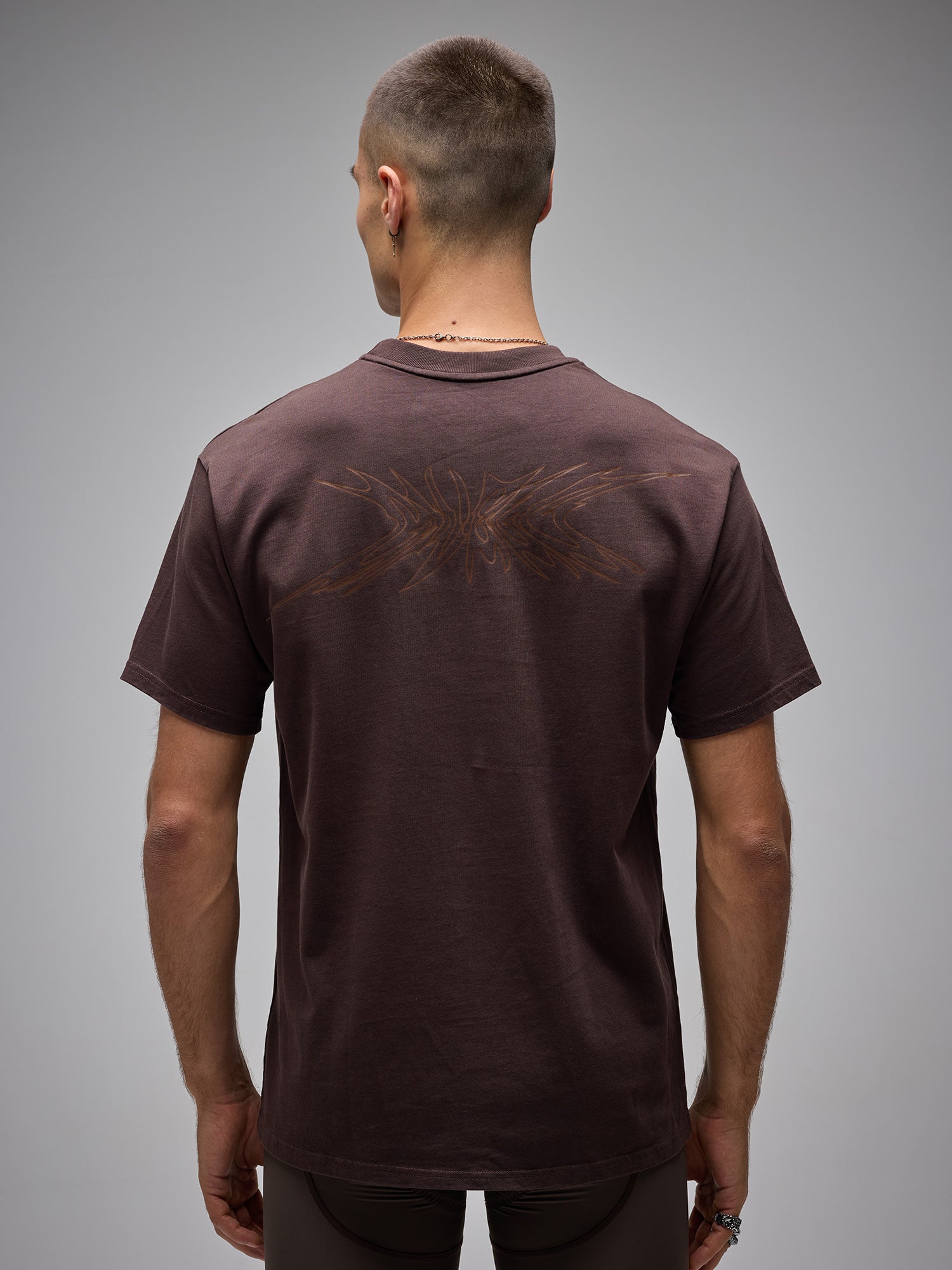 G90 OVERSIZED COTTON TEE - BROWN