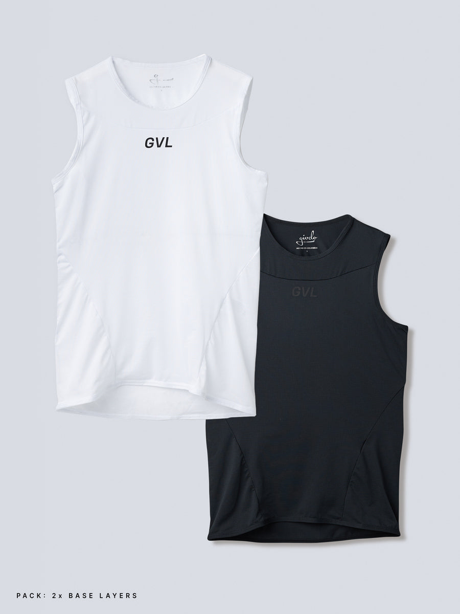 2PACK GVL SUPER-LIGHT BASE LAYER BLACK/WHITE