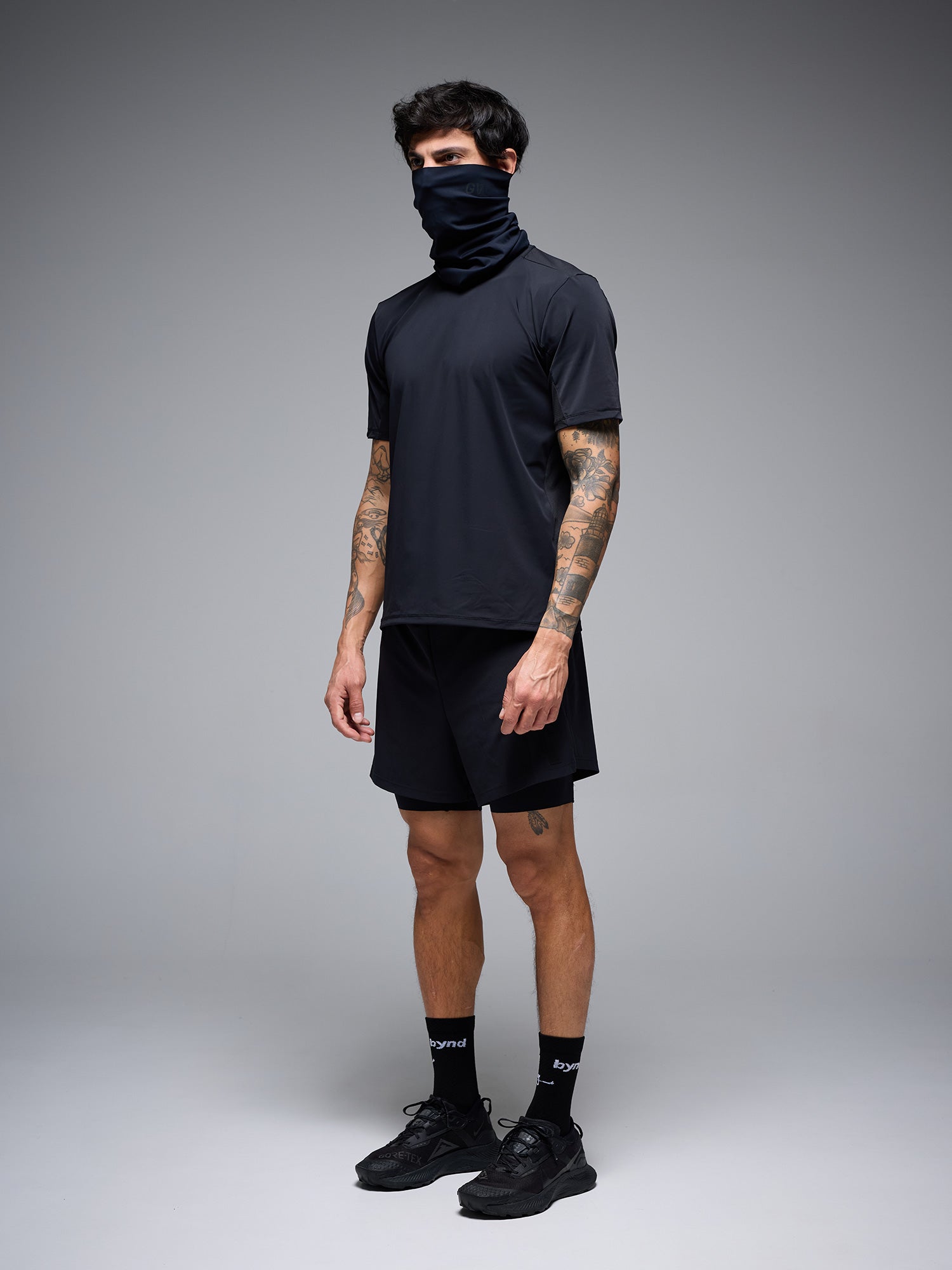 MEN'S FLOW 2-IN-1 SHORTS - BLACK