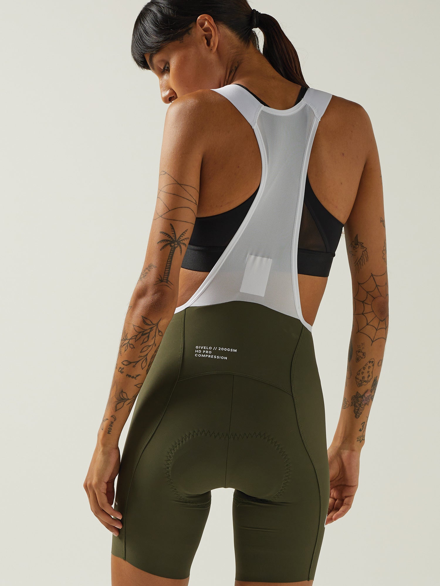 WOMEN’S HD PRO BIB SHORTS OLIVE