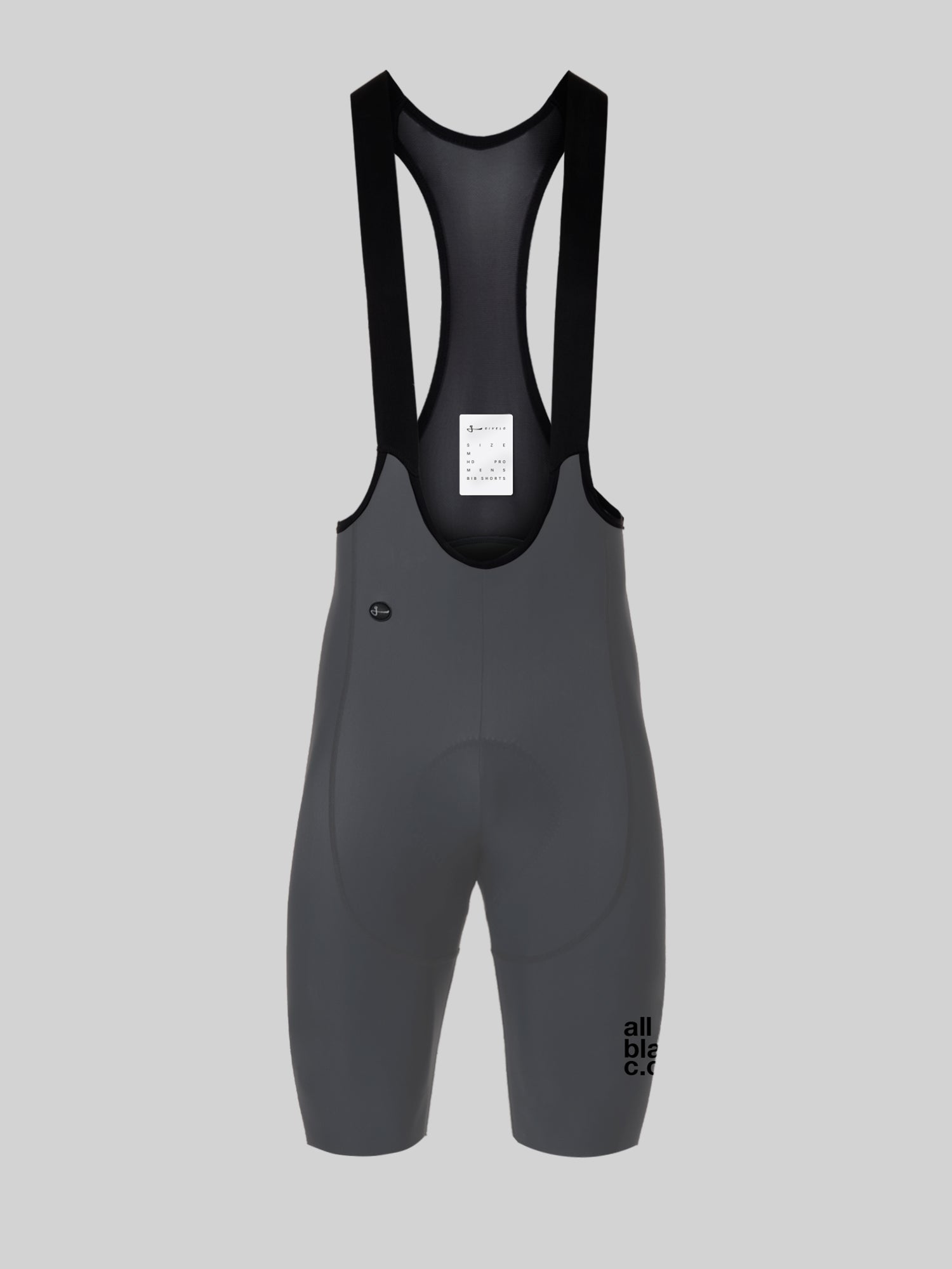 Givelo x All Black Men's Grey Bib Shorts