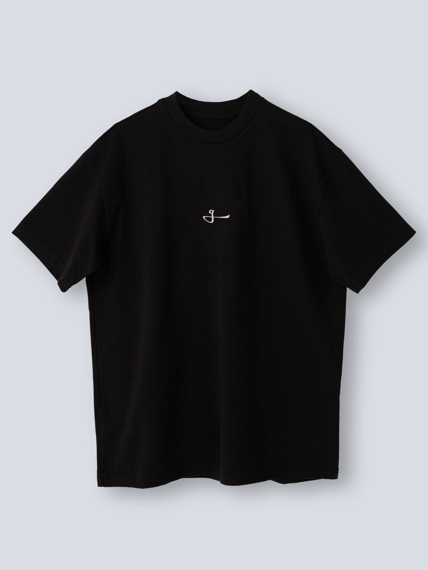 OVERSIZED COTTON CORE TEE - BLACK