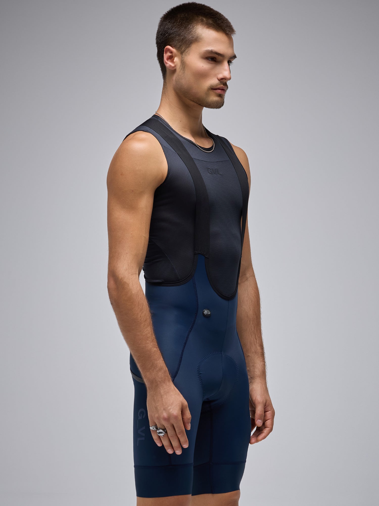 MEN'S ESSNTL CARGO BIB SHORTS - NAVY