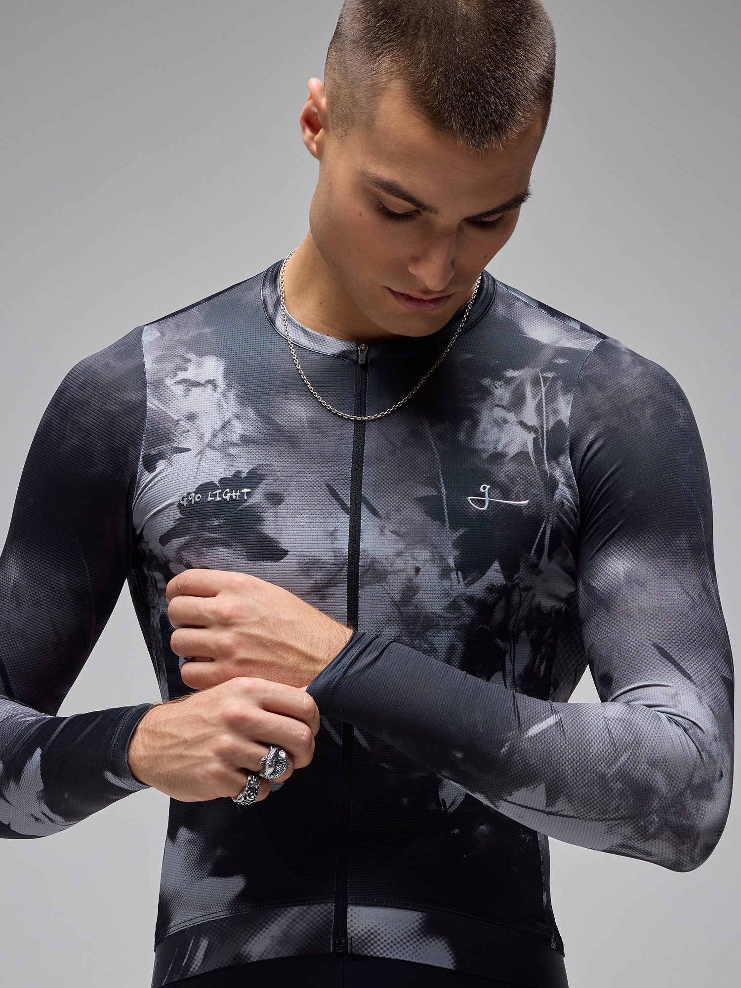 G90 LIGHT LS UNISEX BLOOM JERSEY - BLACK