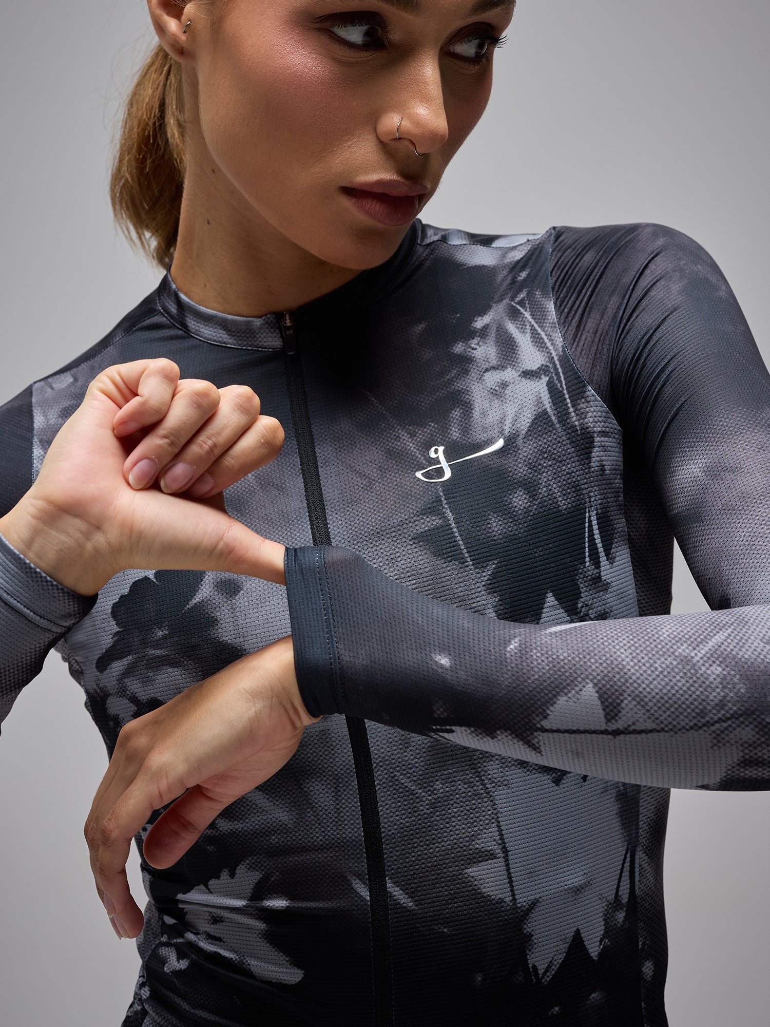 G90 LIGHT LS UNISEX BLOOM JERSEY - BLACK