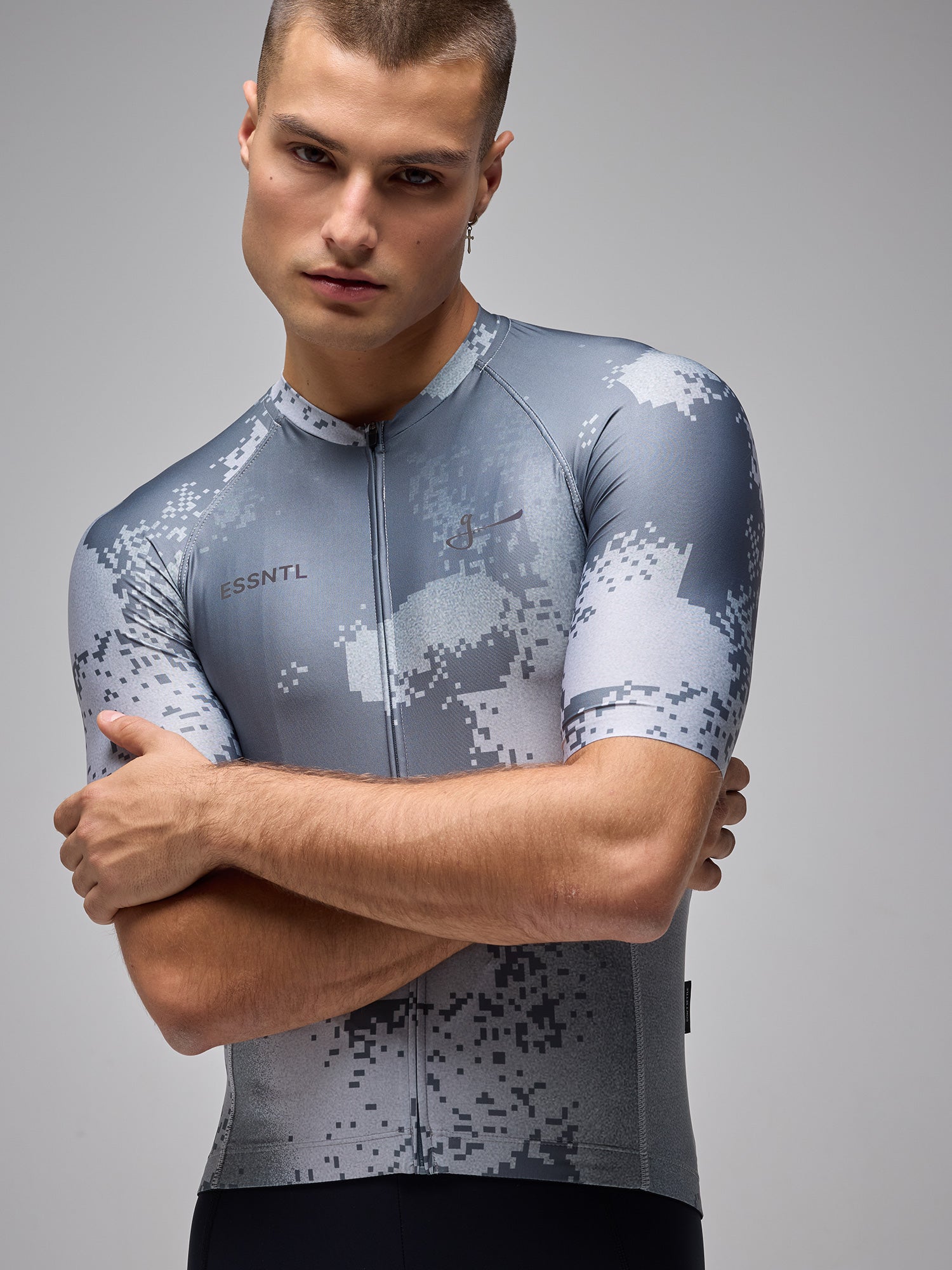 ESSNTL SS JERSEY - PIXEL SLATE