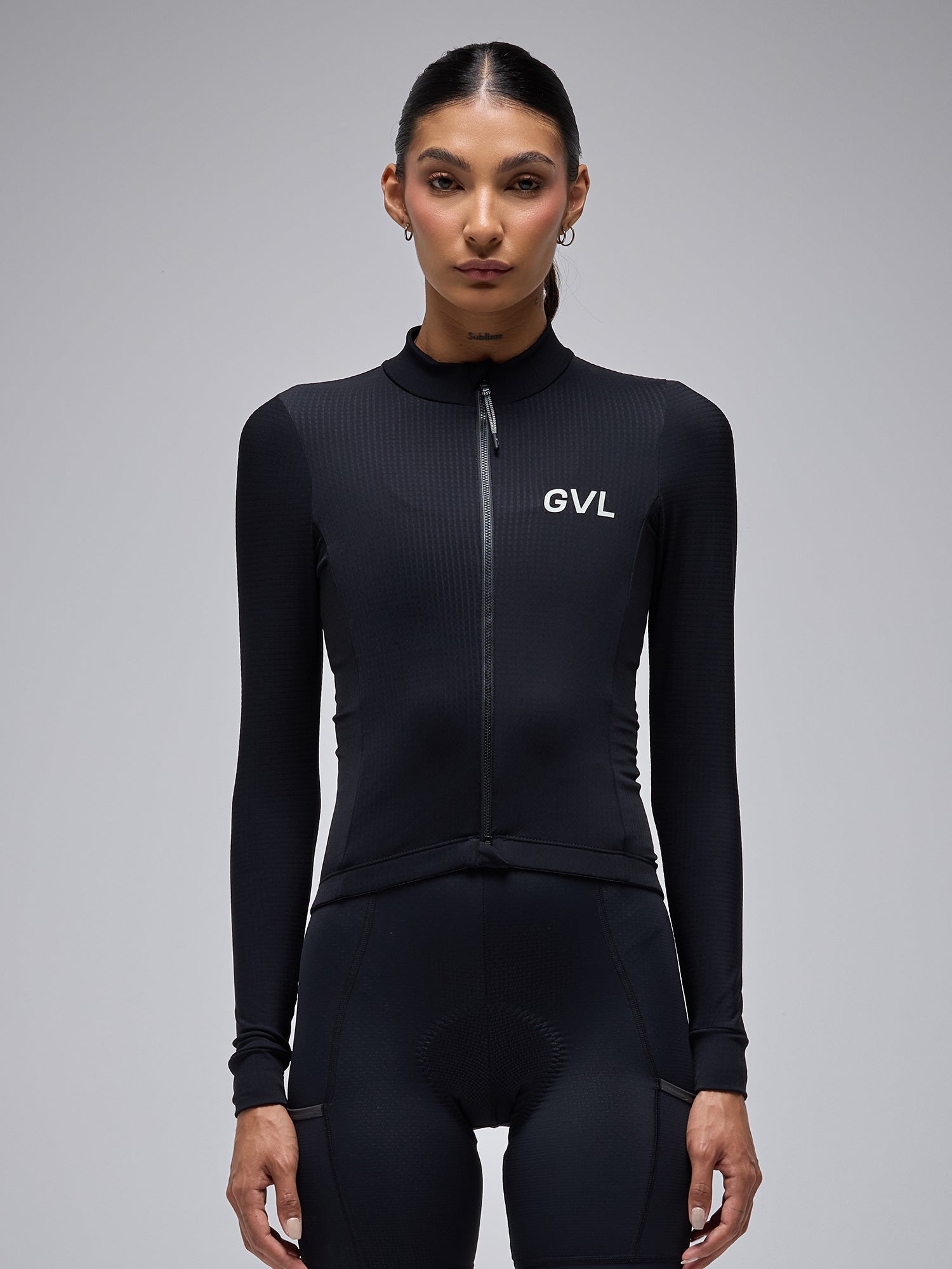 MODERN CLASSIC LS THERMAL GRID JERSEY - BLACK