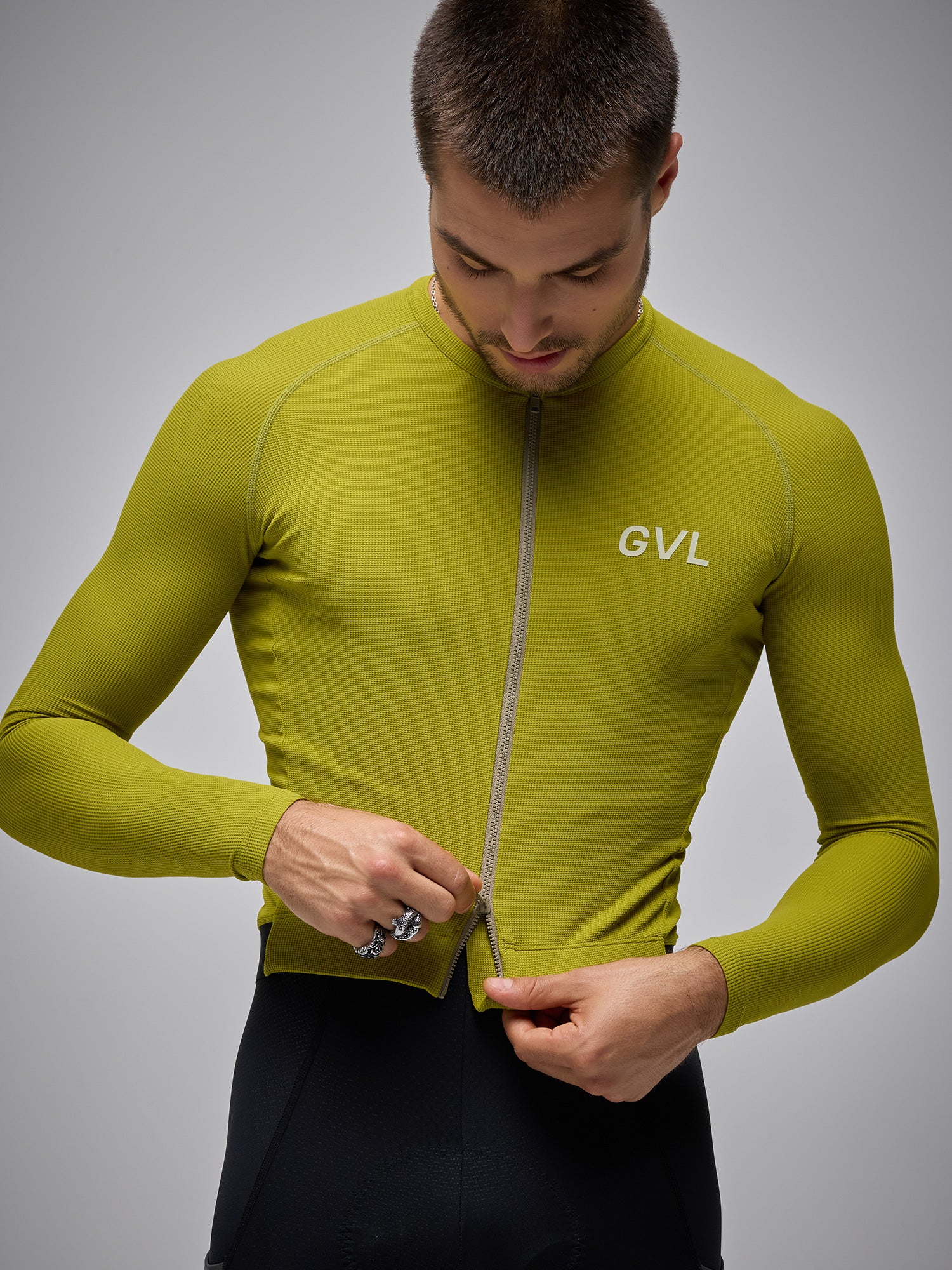 MODERN CLASSIC WAFFLE LS JERSEY - EVERGREEN