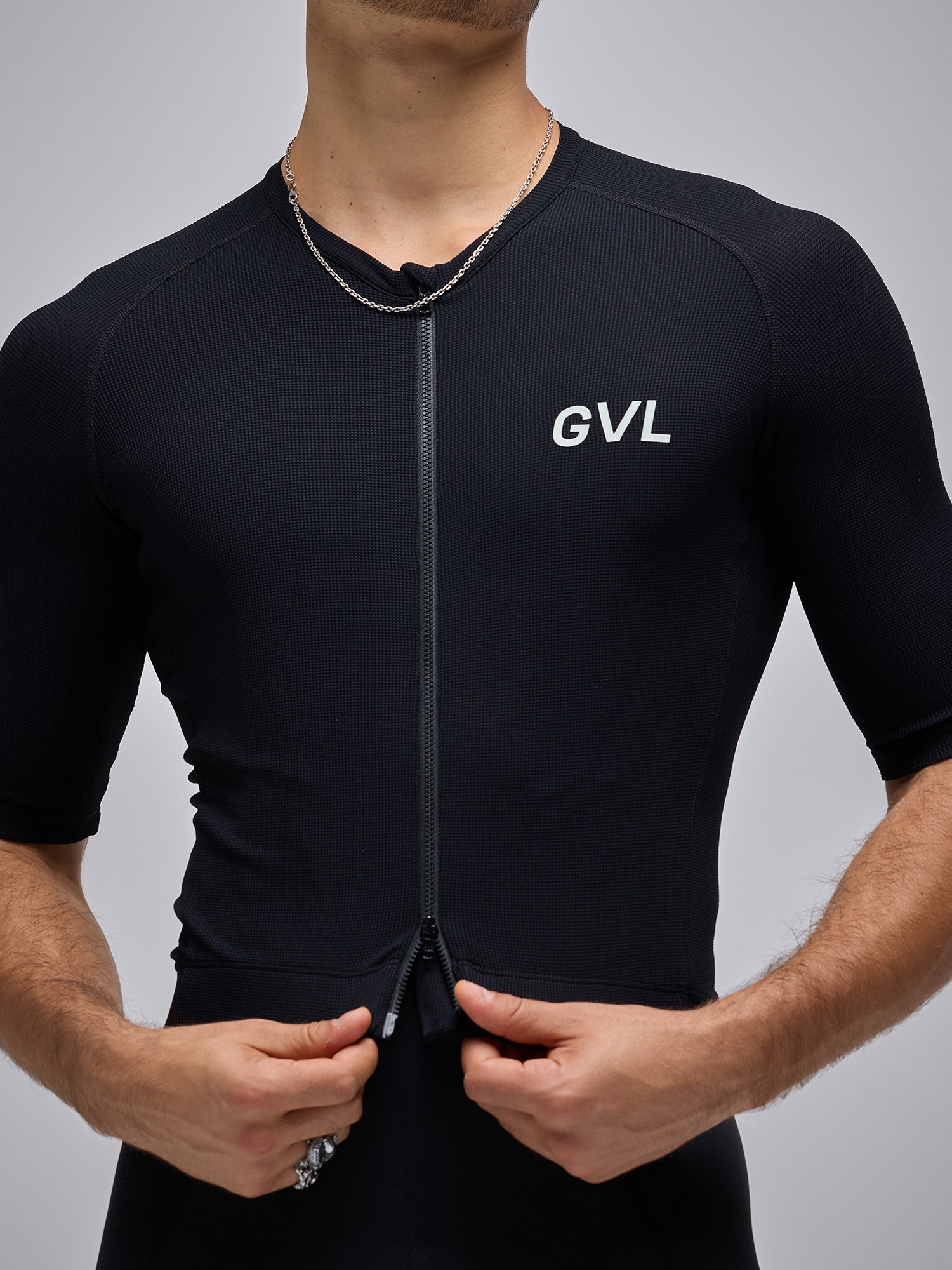 MODERN CLASSIC WAFFLE SS JERSEY - BLACK