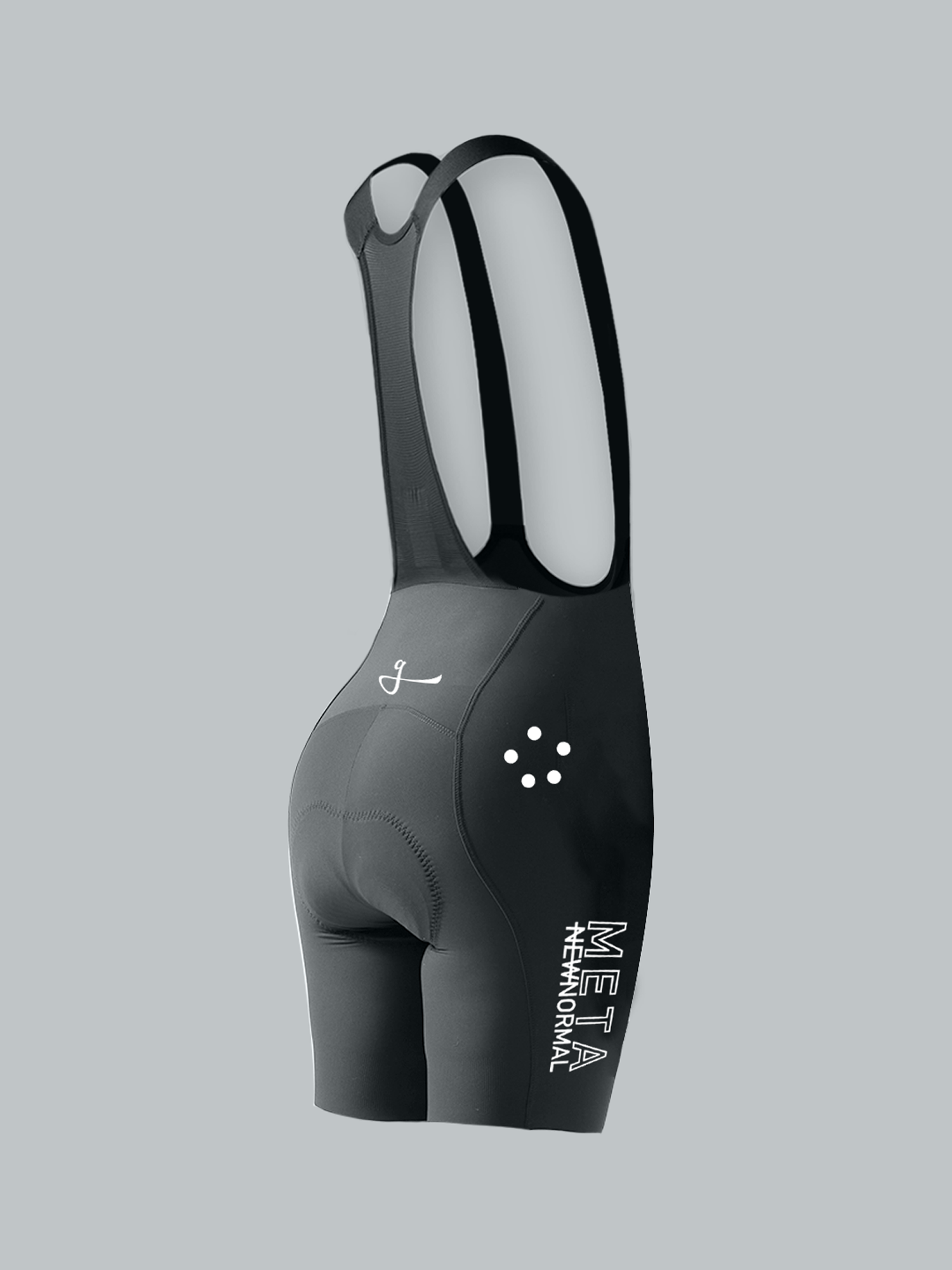 META CC : WOMEN’S GREY HD PRO BIB SHORTS