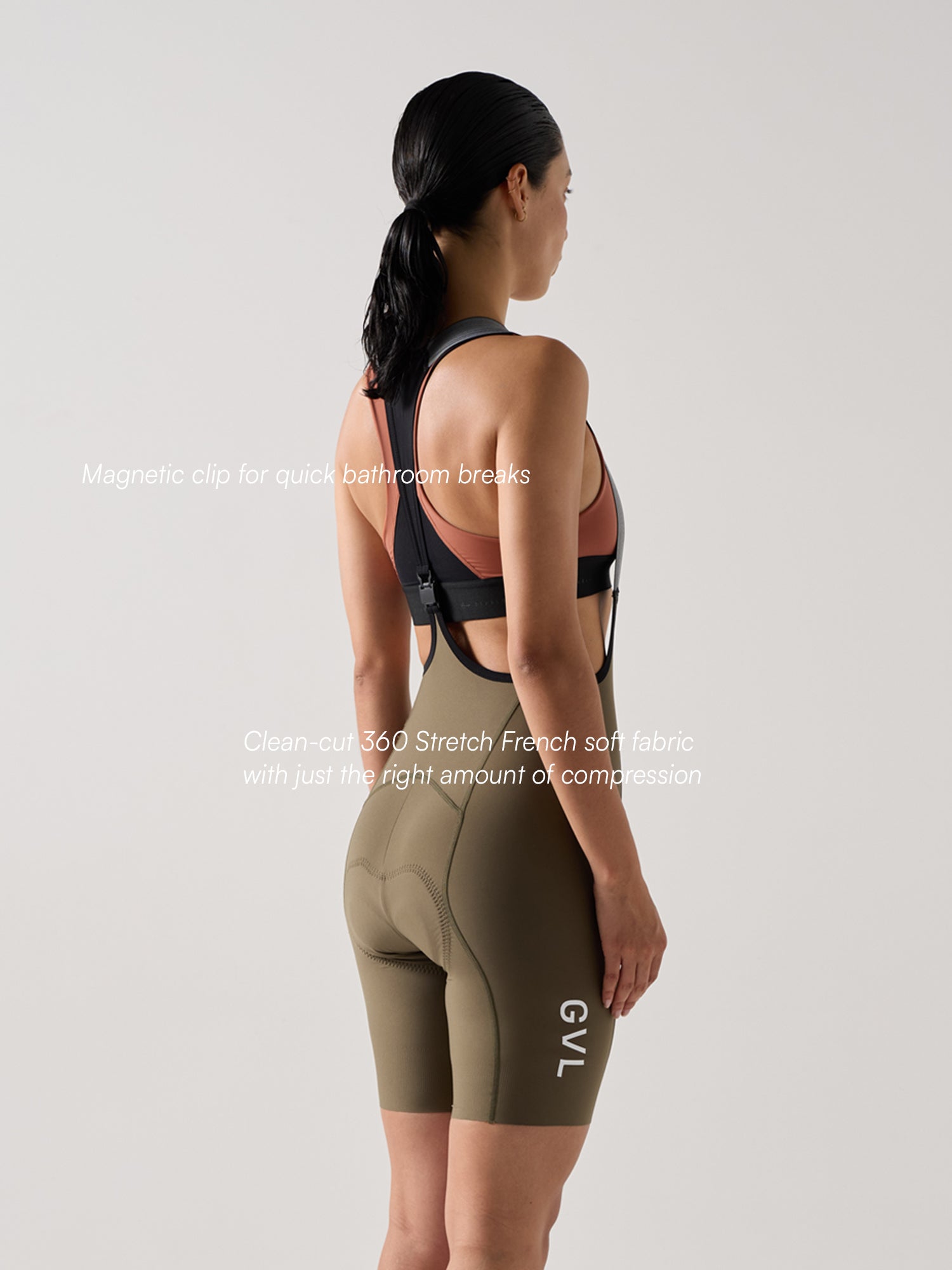 LACEFLY BIB SHORTS FÜR DAMEN MILITARY