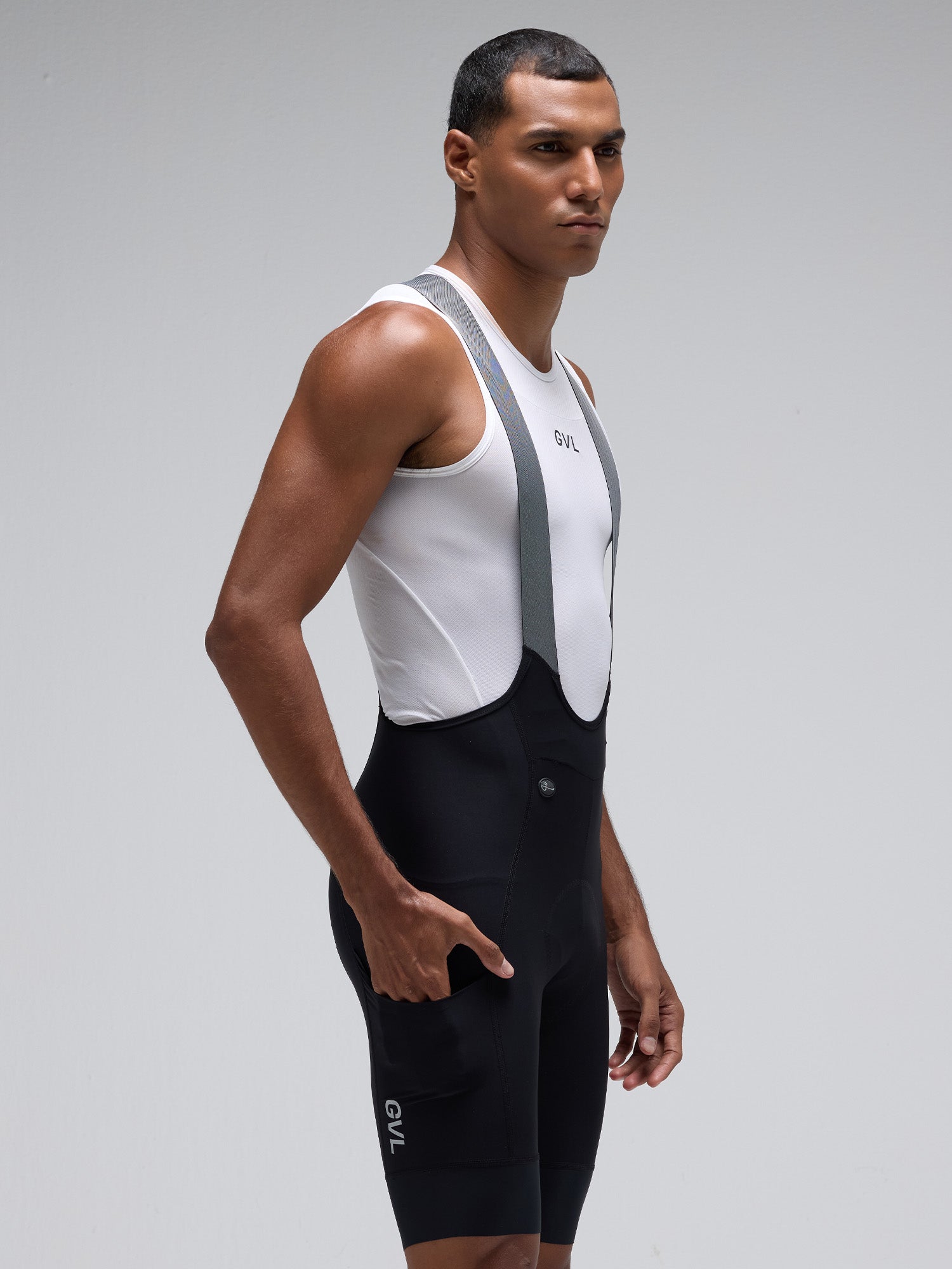 MEN'S MC CARGO BOOST BIB SHORTS - BLACK