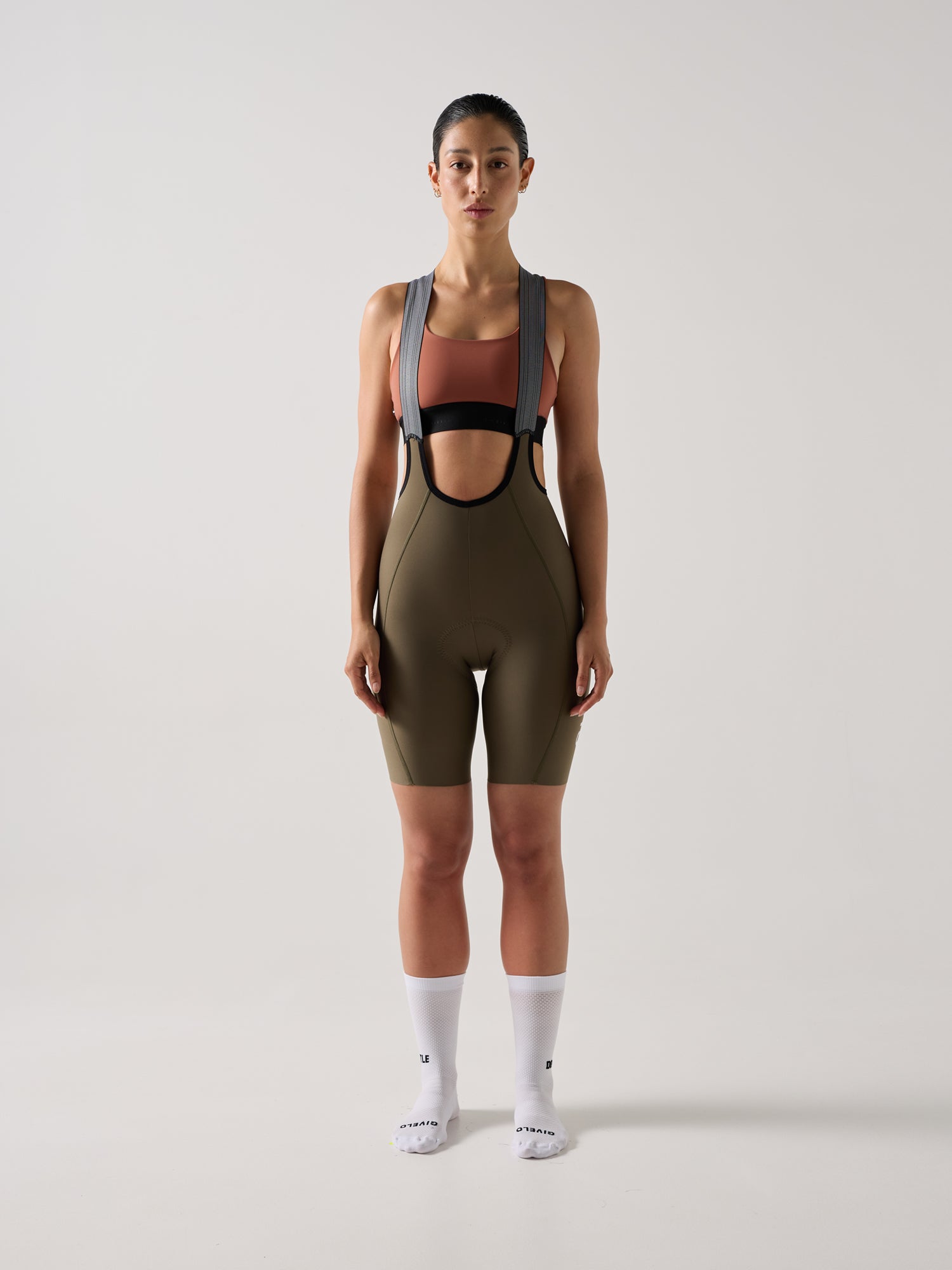 LACEFLY BIB SHORTS FÜR DAMEN MILITARY