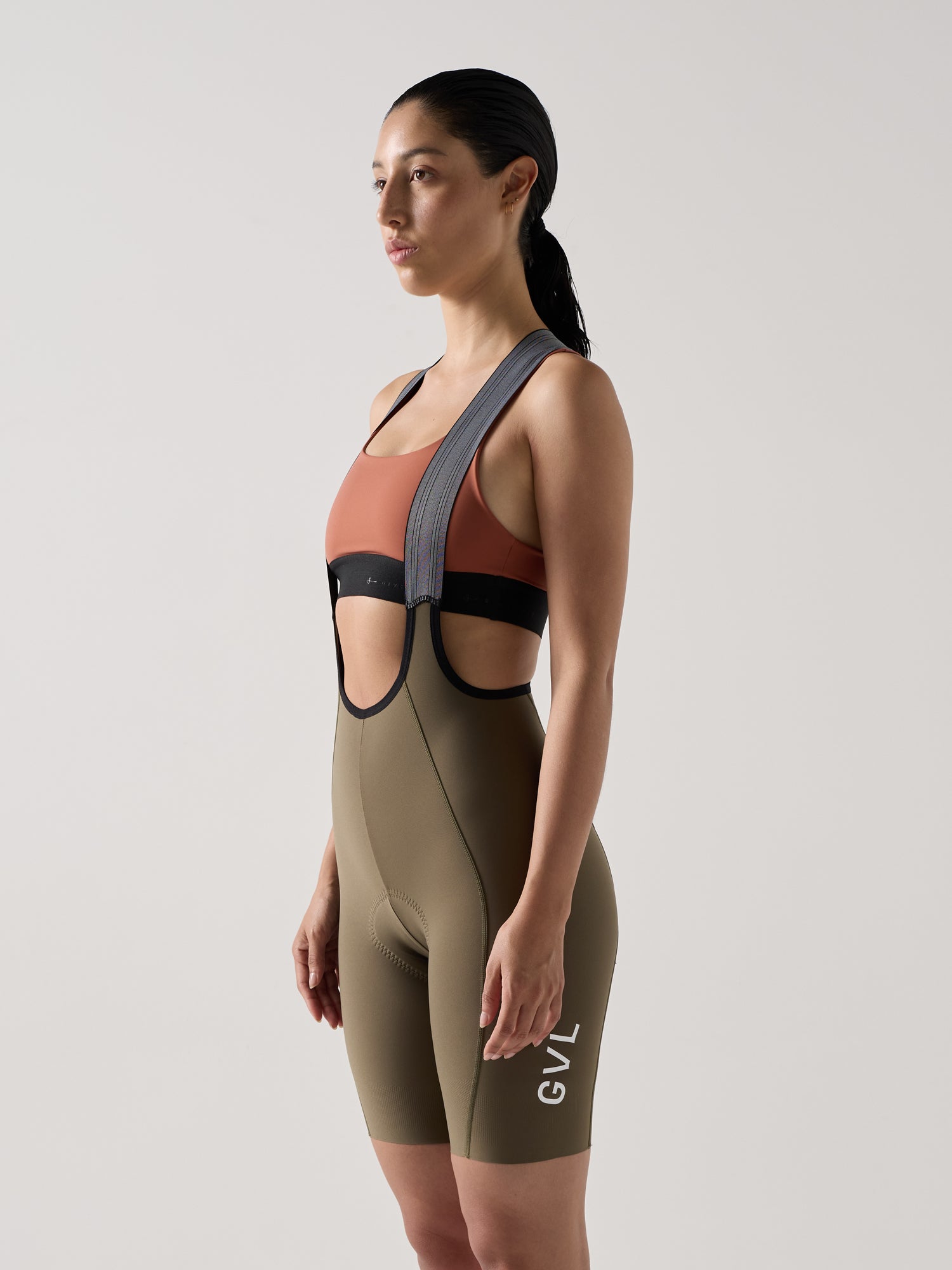 LACEFLY BIB SHORTS FÜR DAMEN MILITARY