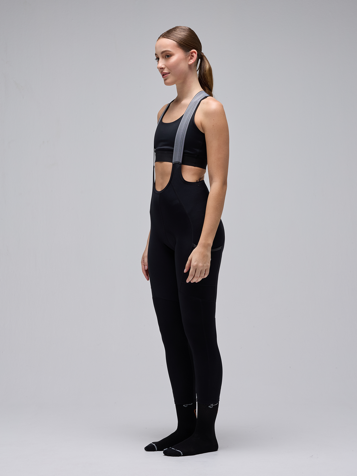 WOMEN'S THERMAL LACEFLY CARGO BIB TIGHTS – BLACK